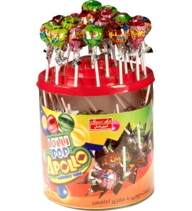 Lollipop + Gum filed - PVC - ( 100 PCS 14 gr in one PVC)