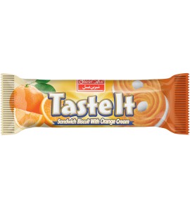 TASTE IT CREAM BISCUIT ROUND (SINGLE FACE) ORANGE