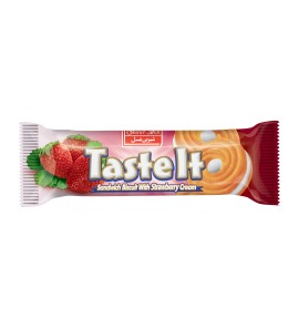 TASTE IT CREAM BISCUIT ROUND (SINGLE FACE) STRAWBERRY