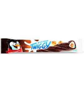 Twiggy Milky - Vanilla Ice Cream With Hazelnut Chocolate Coated & Caramel Filling