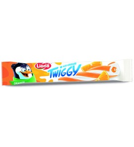 Twiggy Milky - Vanilla Ice Cream With Fruity Coated & Orange Filling