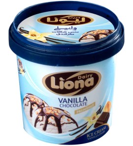 Liona Dairy Cup Vanilla Ice Cream With Chocolate & Hazelnut