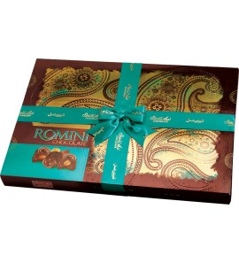 Éclair Chocolate  Single wrap  - Mixed Nut Paisley designs